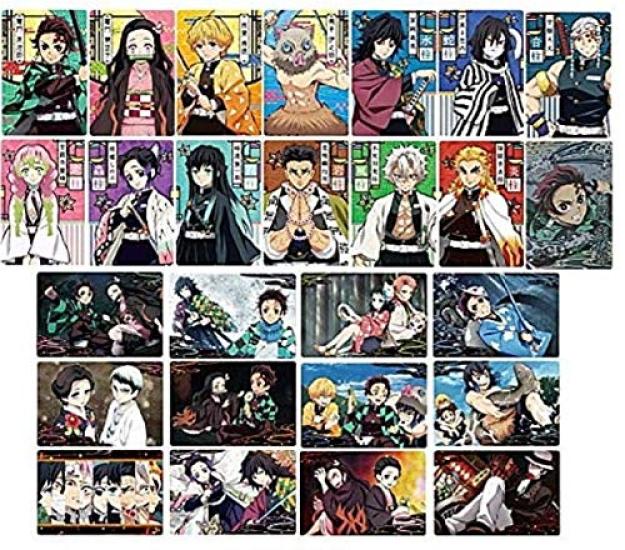 БАНДАИ Убийца Демонов: Вафли Кимэцу-но Яиба [набор из 26 видов (полный полный)] Сладости не включены.. Только карта.